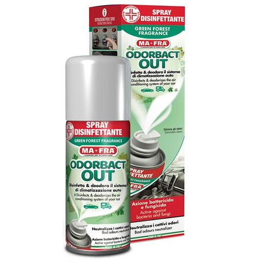 [MARA-H1027] Hóa chất khử khuẩn và khử mùi nội thất ODORBACT OUT GREEN FOREST SPRAY 150ml