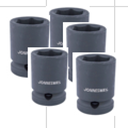 Bộ khẩu ngắn cho súng vặn ốc 1/2", 23, 24, 27, 30, 32 mm, bao gồm thanh cài