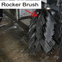 Chổi làm sạch phía dưới và bánh xe - phụ kiện của máy rửa xe tự động