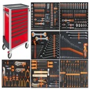 Tủ dụng cụ 8 ngăn, 398 chi tiết (màu đỏ)