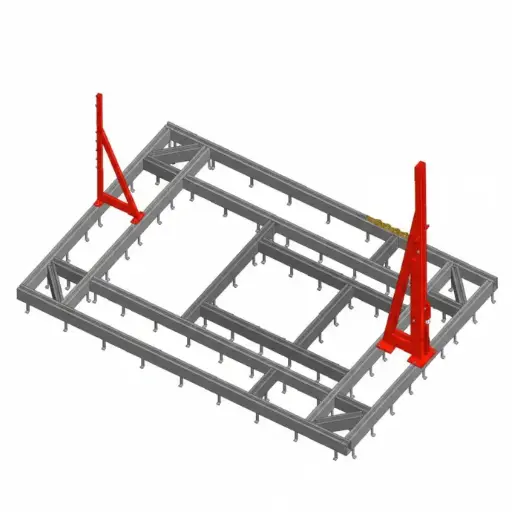[CH-G6-MN] Bệ kéo nắn chìm sàn cho xe con, 4000x6000mm