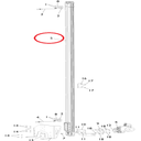 Thanh thẳng đứng dài 2000mm - Phụ kiện dùng cho Thiết bị kiểm tra góc đặt bánh xe tự động 2 Robot Model R.E.M.O. COMPACT DUE