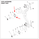 Bảng mạch đèn LED cho camera ANT - Phụ kiện dùng cho thiết bị kiểm tra góc đặt bánh xe EXACT BLACKTECH PLUS XR