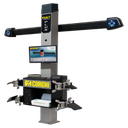 Thiết bị kiểm tra góc đặt bánh xe công nghệ 3D 2 camera nâng tự động, bộ kẹp vành (Màu xám RAL 9006)