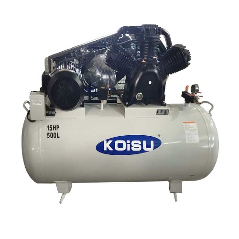 Máy nén khí piston 15HP, 3 pha, bình tích 500 lít