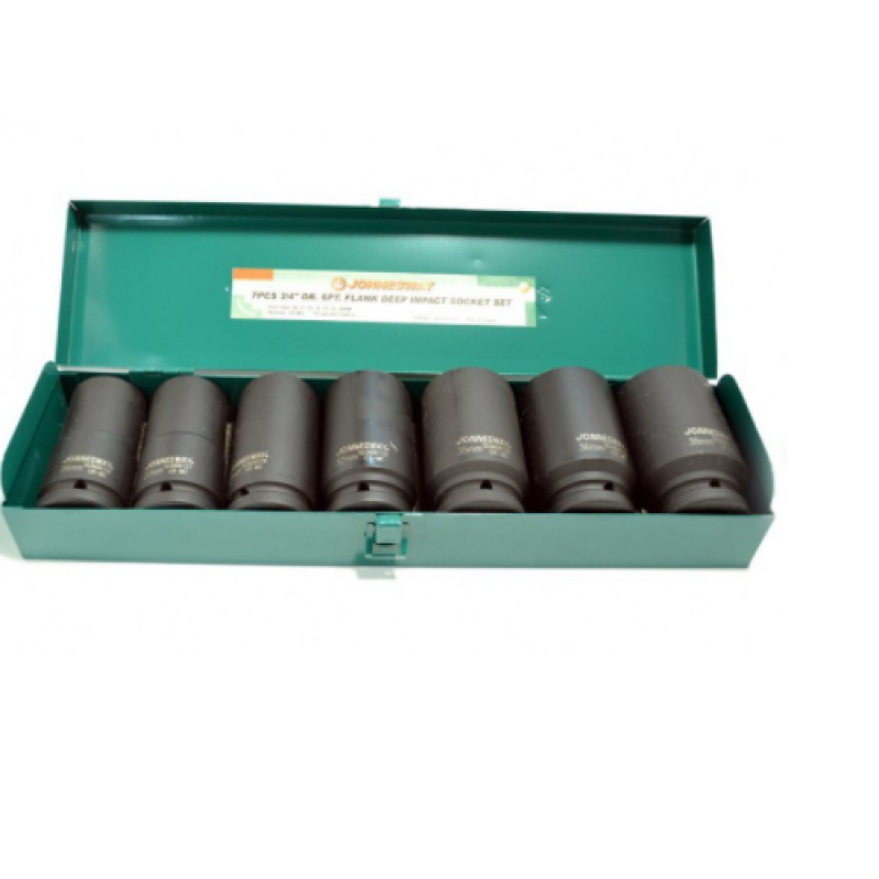 Bộ khẩu súng vặn ốc 3/4" hệ mét 7ct ( khẩu dài) model: S03AD6107S