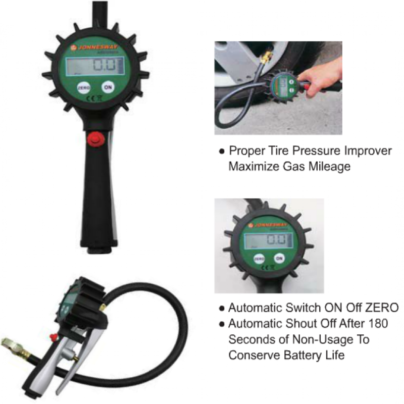 Súng bơm lốp 90 PSI hiển thị số