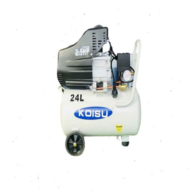 Máy nén khí piston 1.5HP, 1 pha, bình tích 24 lít (dẫn động trực tiếp)