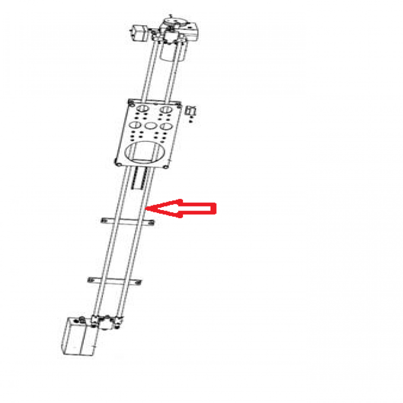 Thanh trượt dài - Phụ kiện dùng cho thiết bị kiểm tra góc đặt bánh xe Exact Linear