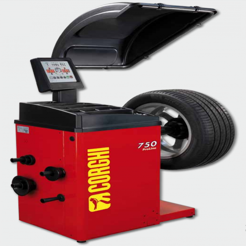 Máy cân bằng lốp xe con, hiển thị LED (màu đỏ)