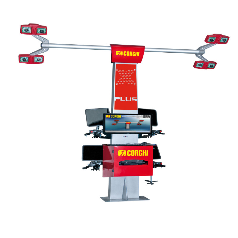 Thiết bị kiểm tra góc đặt bánh xe công nghệ 3D 8 camera xoay tự động (chưa bao gồm phụ kiện - màu đỏ)