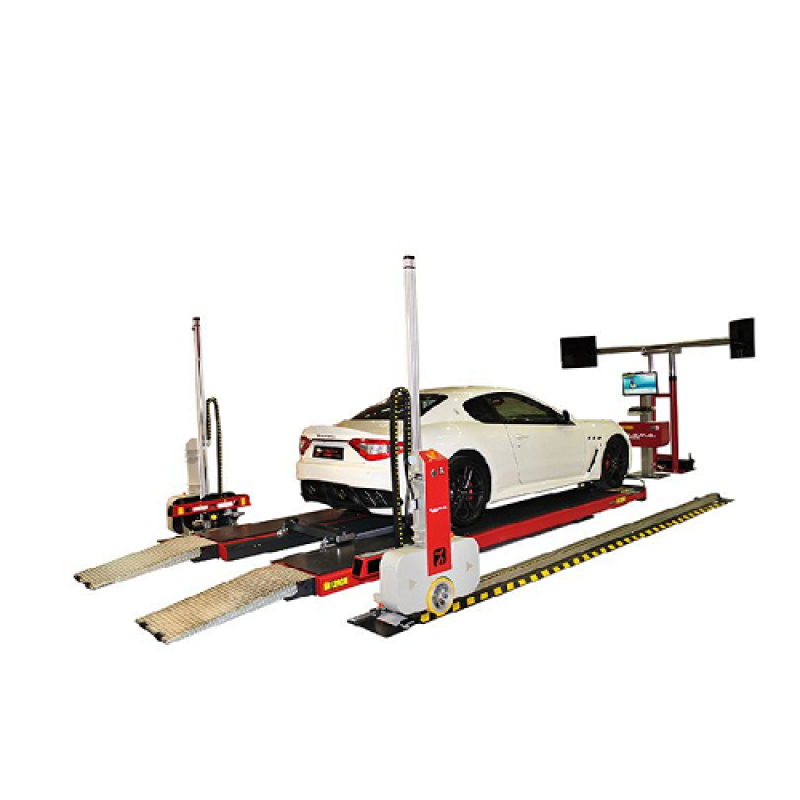 Thiết bị kiểm tra góc đặt bánh xe tự động 2 Robot màu đỏ (màu đỏ)