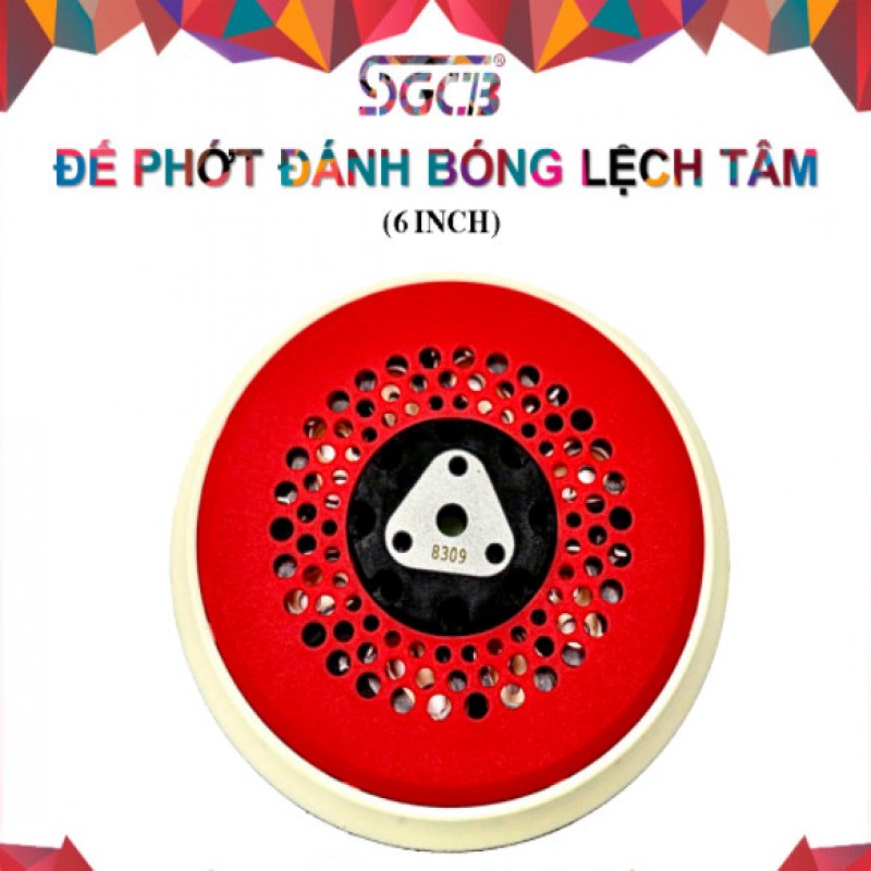 Đế gắn phớt đánh bóng DA, Cỡ 6 inch x M14