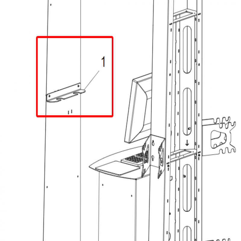 Giá đỡ khóa lái, khóa phanh - Phụ kiện dùng cho thiết bị kiểm tra góc đặt bánh xe EXACT BLACKTECH PLUS XR