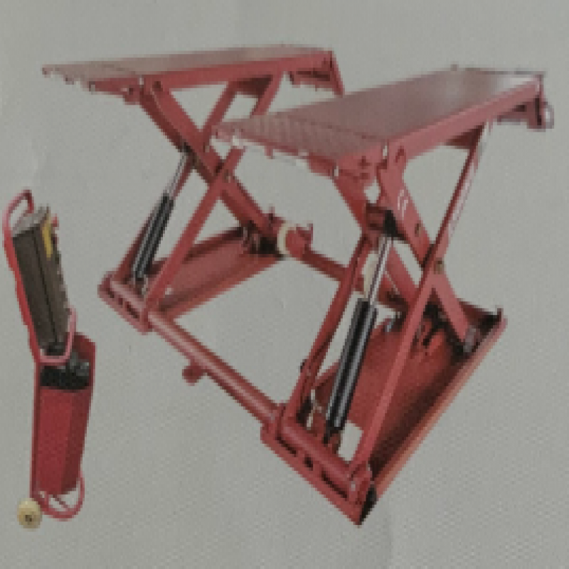 Cầu nâng cắt kéo di động 3 tấn (1 Pha, màu đỏ RAL3002), bao gồm bộ di chuyển cầu