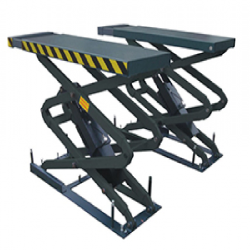 Cầu nâng cắt kéo nâng bụng 3 tấn, lắp chìm ( 3 pha, màu xám RAL 7016).