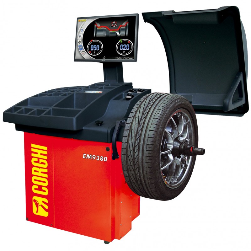 Máy cân bằng lốp xe con, màn hình LED (màu đỏ)