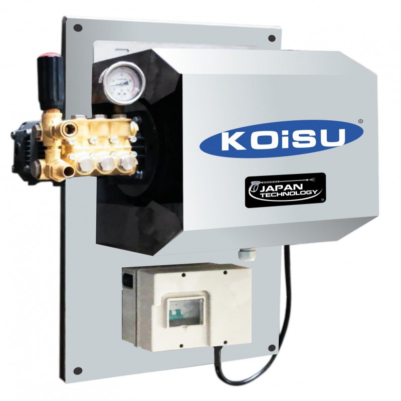 Máy rửa áp lực cao nước lạnh 180 Bar, 4 Kw (3 Pha, Kiểu treo tường, gồm dây)