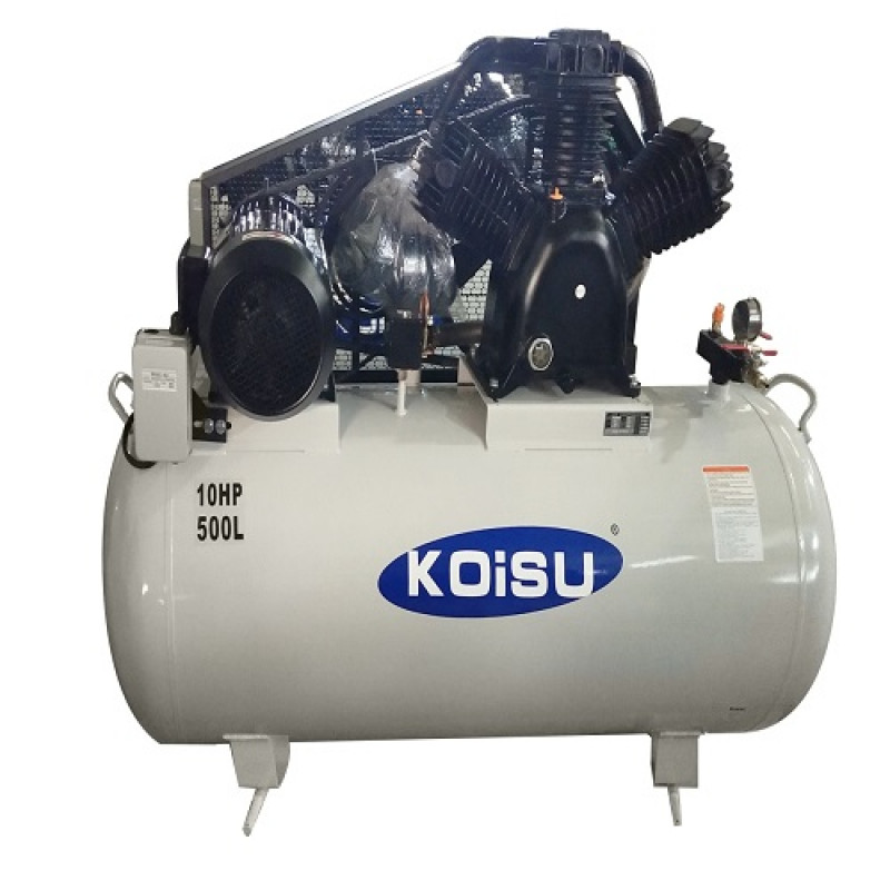 Máy nén khí piston 10HP, 3 pha, bình tích 500 lít - Hàng đã qua sử dụng