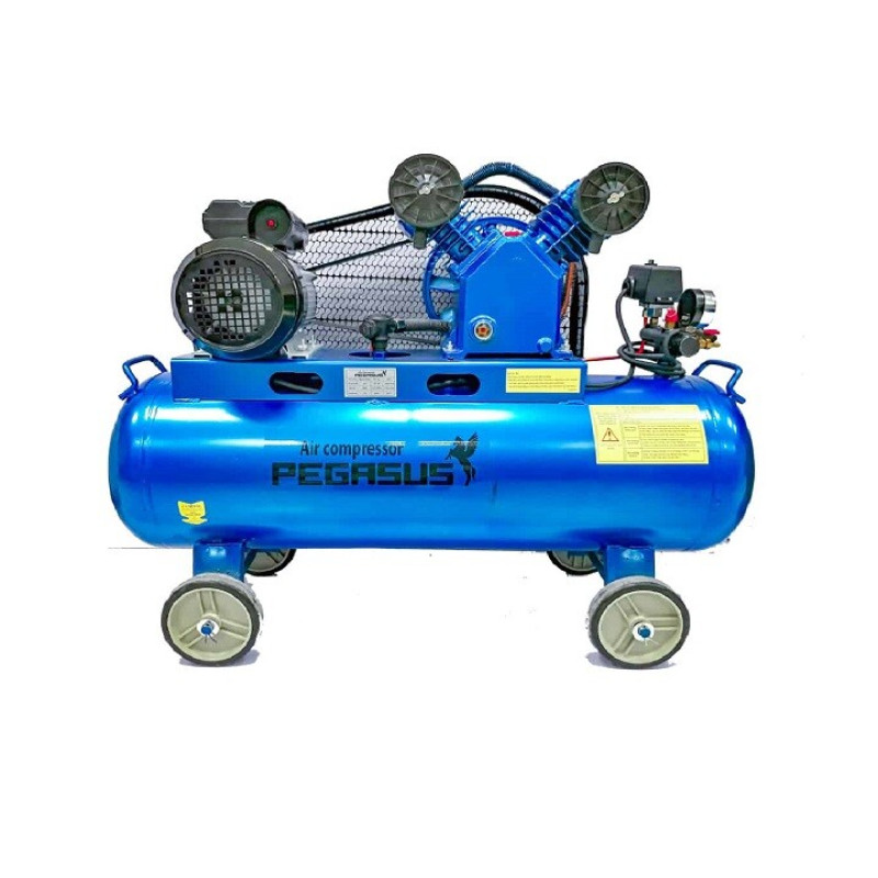 Máy nén khí piston Pegasus 120L (Truyền động dây đai)