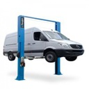 Cầu nâng 2 trụ thủy lực có cổng 4.5 tấn (3 pha, màu xanh RAL5011)