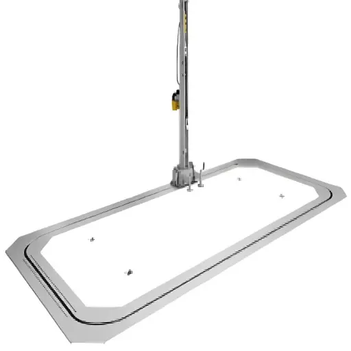 [SPNE-DAYTONAS] Bệ kéo nắn chìm sàn cho xe con 3490 x 6560 mm, Tháp kéo 10 tấn (Sửa vỏ xe tai nạn nặng)