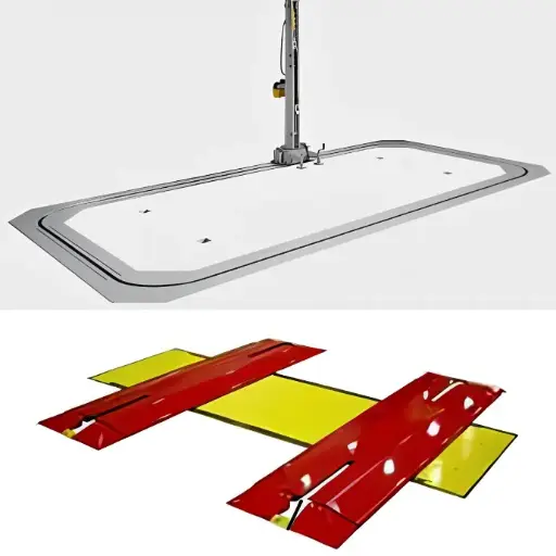 [SPNE-DAYTONAPONYBENCHT] Bệ kéo nắn chìm sàn cho xe con 3490 x 6560 mm, Tháp kéo 10 tấn (Cầu nâng 2.5 Tấn, Có bộ kẹp mép, khung xe SUV)